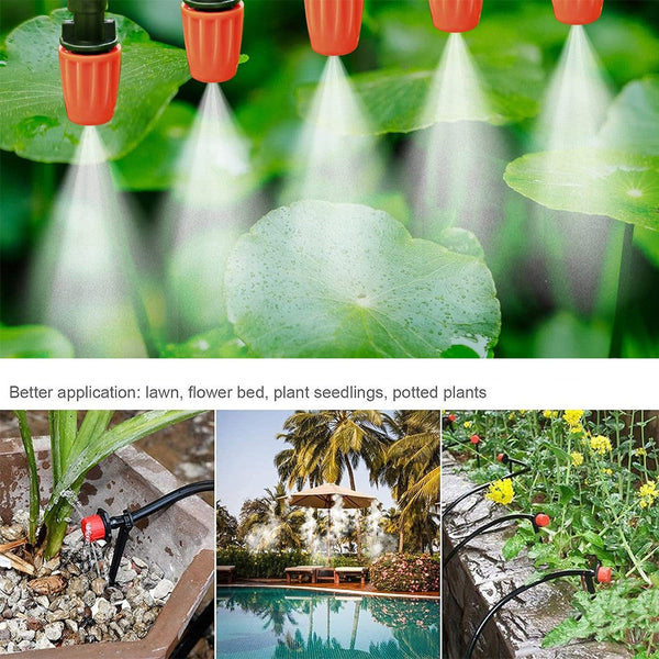 201X 50M Hose Garden Irrigation System Greenhouse Plant Watering Diy Micro Drip Complete Drip Irrigation Kits