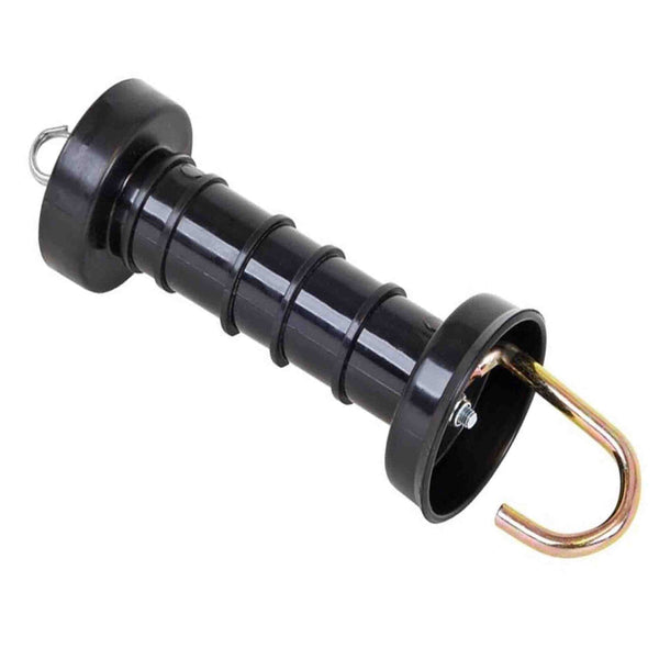 10X Electric Fence Gate Handle Compact Insulated Spring Handles With Hook Black Electric Fencing