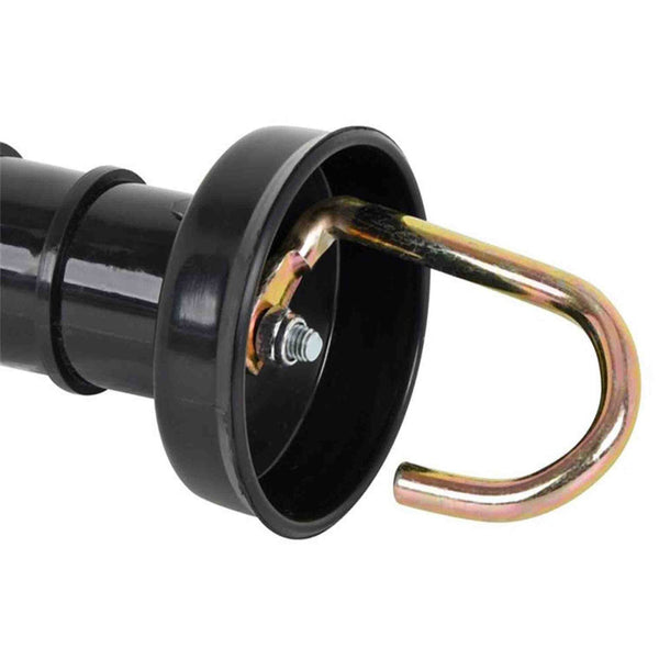 10X Electric Fence Gate Handle Compact Insulated Spring Handles With Hook Black Electric Fencing