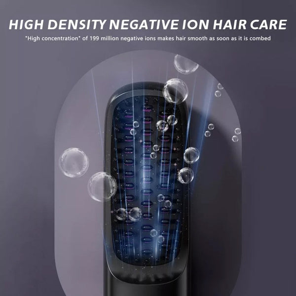 White Hair Straightener Brush Travel Mini Rechargeable Styler Fast Heating Straightening & Curling Irons
