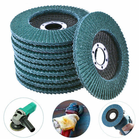 20 Pcs 40 Grit Grinding Wheel 5'' 125Mm Angle Grinder Flap Sanding Disc Au Grinder Discs