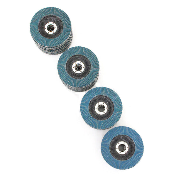 20 Pcs 40 Grit Grinding Wheel 5'' 125Mm Angle Grinder Flap Sanding Disc Au Grinder Discs