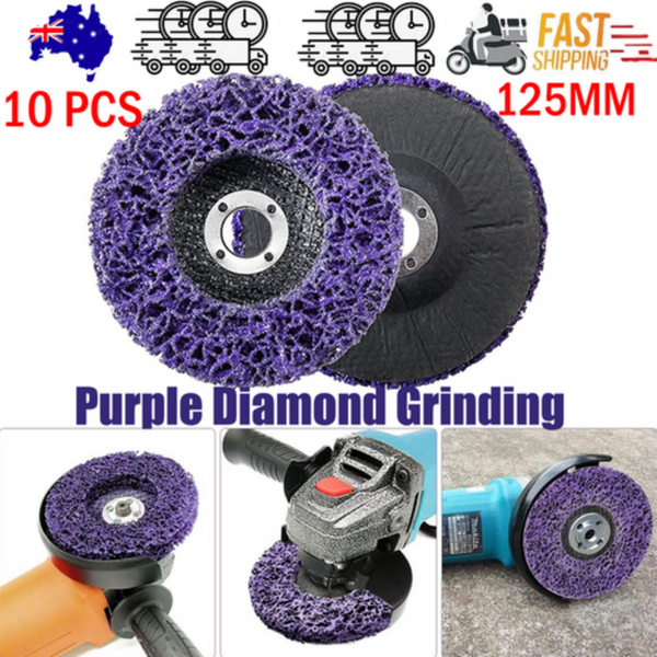 10 X 125Mm 22Mm Poly Strip Disc Wheel Paint Rust Removal Clean Grinder Grinder Discs