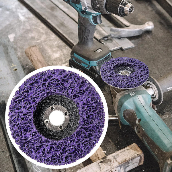 10 X 125Mm 22Mm Poly Strip Disc Wheel Paint Rust Removal Clean Grinder Grinder Discs