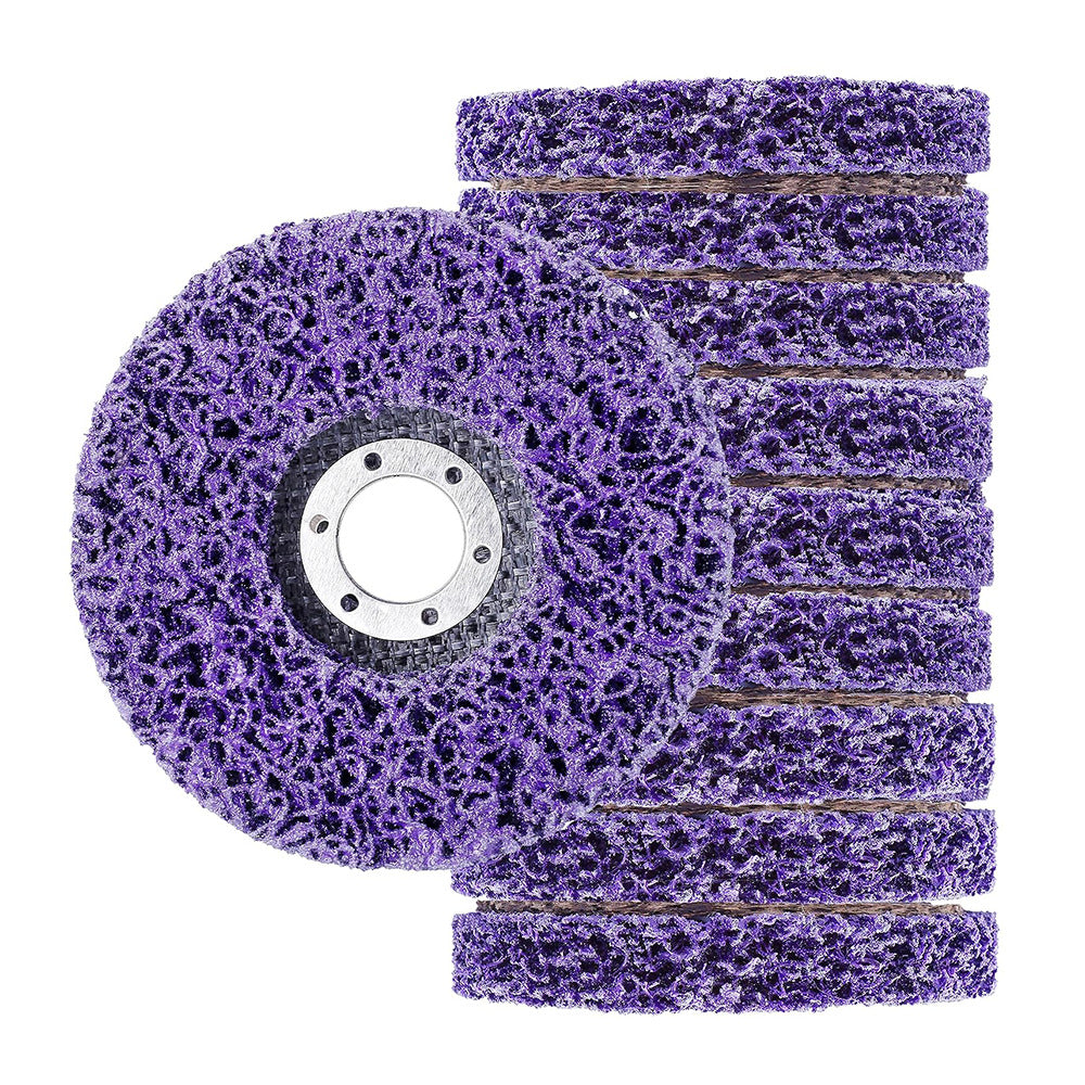 10 X 125Mm 22Mm Poly Strip Disc Wheel Paint Rust Removal Clean Grinder Grinder Discs