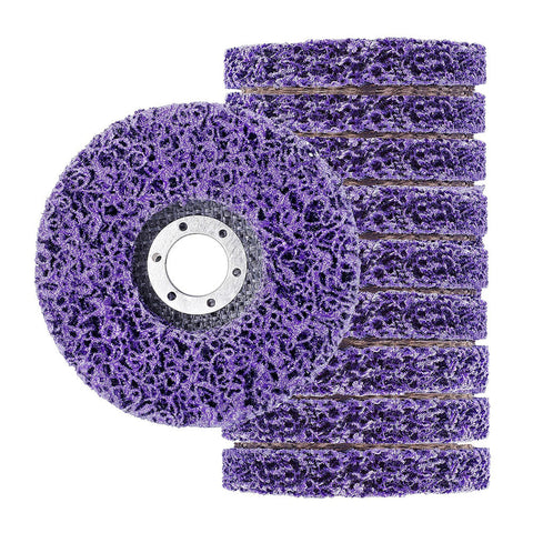 10 X 125Mm 22Mm Poly Strip Disc Wheel Paint Rust Removal Clean Grinder Grinder Discs