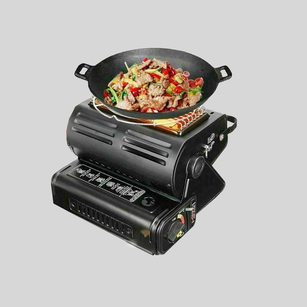 Butane Gas Heater Camping Tent Outdoor Hiking Camper Survival Black Camping Stoves