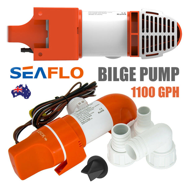 1100Gph Dc12v Automatic Bilge Pump Low Profile Water For Boat Marine Sfbp1 G1100 14A Boat Plumbing