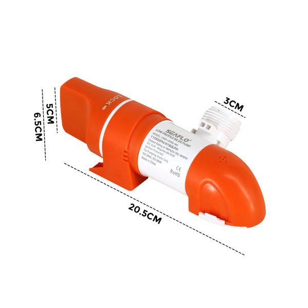 1100Gph Dc12v Automatic Bilge Pump Low Profile Water For Boat Marine Sfbp1 G1100 14A Boat Plumbing