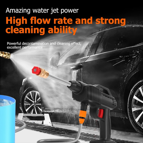 Electric Car Pressure Washer Cordless Spray Gun W/ 2 Battery Water Cleaner Tool Pressure Washers