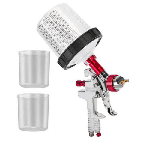 Air Hvlp Spray Gun Paint 600Cc Gravity Feed Cup 1.4Mm 1.7Mm 2Mm Tip Au Stock Paint Sprayers