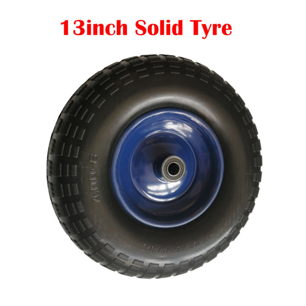 13 Inch Solid Tyre Wheel With Steel Rim For Hand Trolley Cart Trolleys