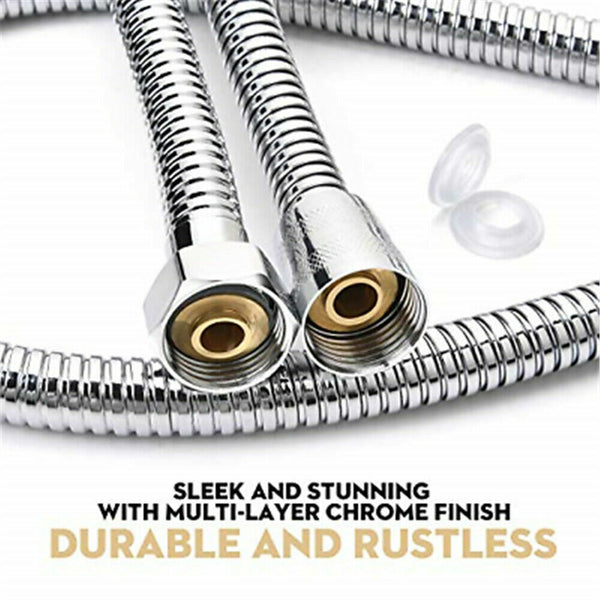 3M Shower Head Hose Stainless Steel Bathroom Flexible Tube Replacement Pipe Au Shower Hoses