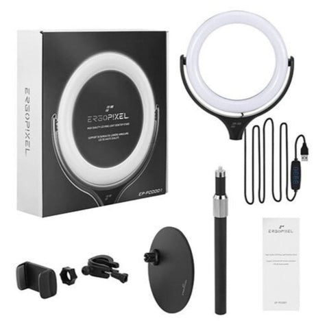 8"Led Ring Light Dimmable Lighting Kit Phone+Selfie 40Cm Tripod Makeup Live Lamp Selfie Lights