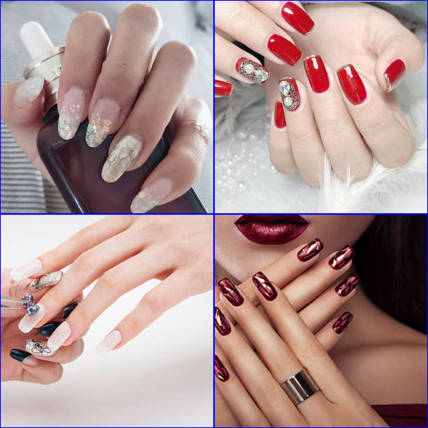 500Pcs Fake French Nail Tips White Clear Stiletto False Gel Pointy Art Acrylic Nail Art Tools