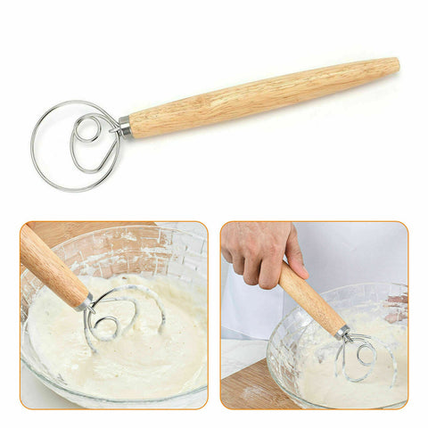 13 Inches Baking Dough Stainless Steel Large Wire Whisk Mixer Bread Cooking Tool Whisks