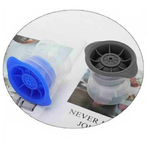 2Pcs Silicone Ice Ball Mold Sphere Cube Maker Mould Jelly tail Ice Cubes Trays & Moulds