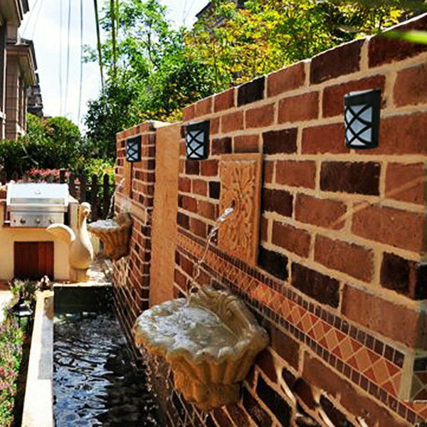 Outdoor Solar Wall Lights Door Garden Step Bright 6 Led Fence Path Lamp Au Landscape & Walkway Lights