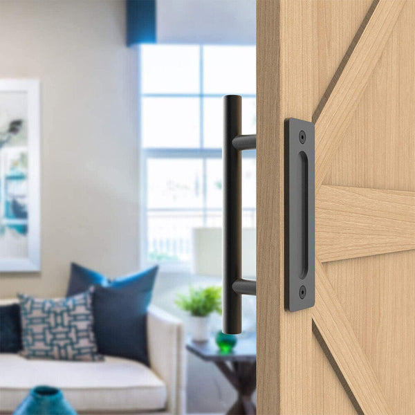 12 Inch Barn Door Handle Sliding Flush Pull Stainless Steel Hardware Door Knobs