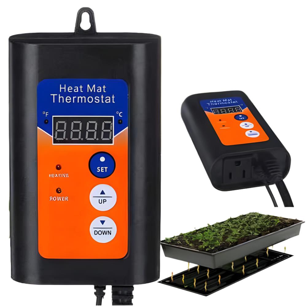 Thermostat Controller Seedling Heat Mat Heating Pad Plant Start Au Plug Seed Starter