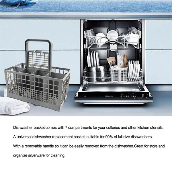 Dishlex Dishwasher Replacement Cutlery Basket Best Reinforced Base 240*140*120Mm Dishwashers