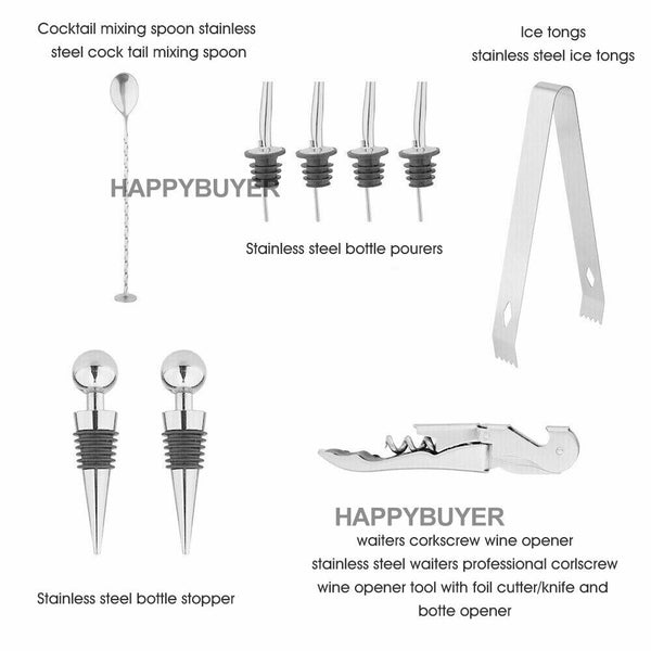 20Pcs tail Shaker Set 750Ml Bartender Kit For Spirits tail Shakers & Sets