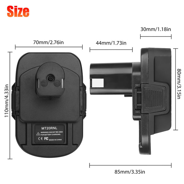 Battery Adapter Mt20rnl For Makita Li Ion Batteries Convert To Ryobi 18V Tools Battery Boxes