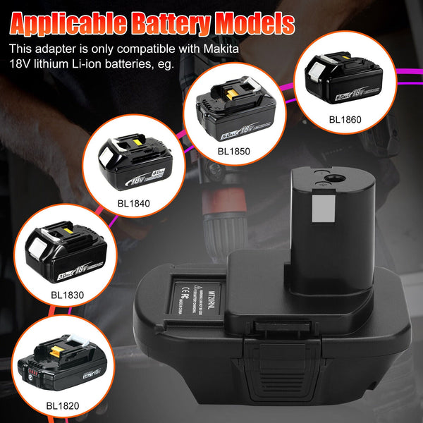Battery Adapter Mt20rnl For Makita Li Ion Batteries Convert To Ryobi 18V Tools Battery Boxes