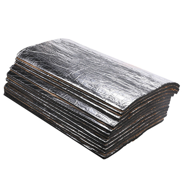12Pcs Car Engine Bay Bonnet Sound Deadener Noise Insulation Foam Proofing Heat Air Filters Induction Kits