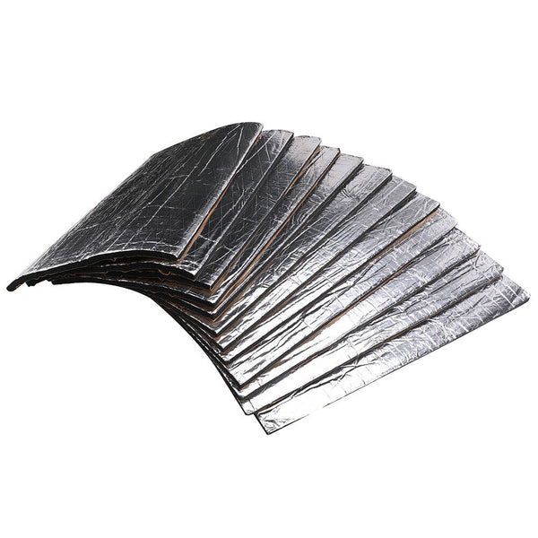 12Pcs Car Engine Bay Bonnet Sound Deadener Noise Insulation Foam Proofing Heat Air Filters Induction Kits