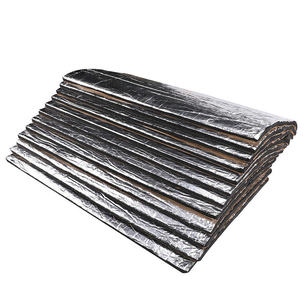 12Pcs Car Engine Bay Bonnet Sound Deadener Noise Insulation Foam Proofing Heat Air Filters Induction Kits