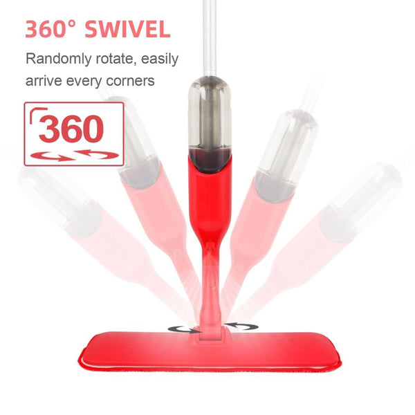 Spray Flat Mop Microfiber Pads Floor/Tile Kitchen Bathroom Living Room Cleaning Mops Brooms & Scrubbers