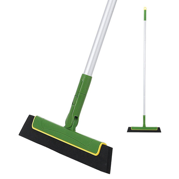 Green Floor Squeegee Wiperbroom Tile Cleaning Household Extendable Handle Squeegees & Window Cleaning