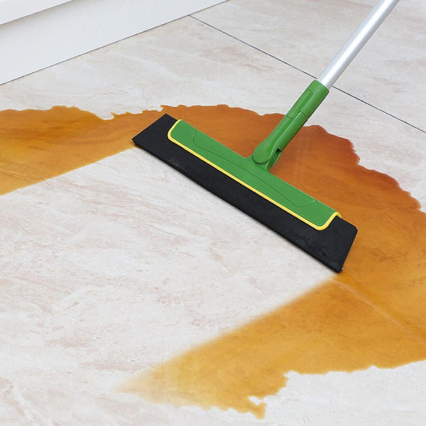 Green Floor Squeegee Wiperbroom Tile Cleaning Household Extendable Handle Squeegees & Window Cleaning