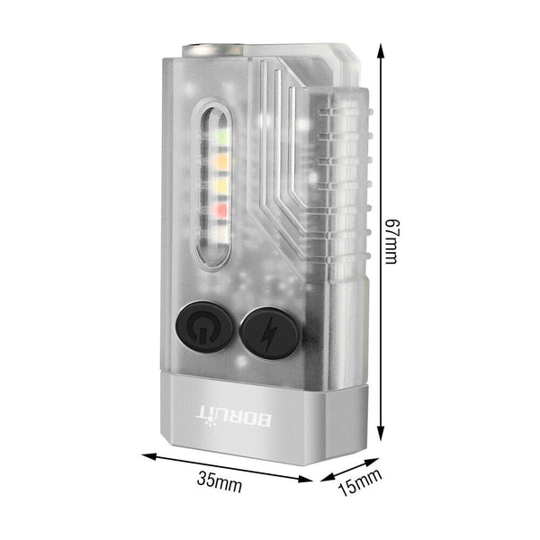 V10 Led Keychain Edc Flashlight Usb Rechargeable Magnetic Torch Work Lamp Flashlights