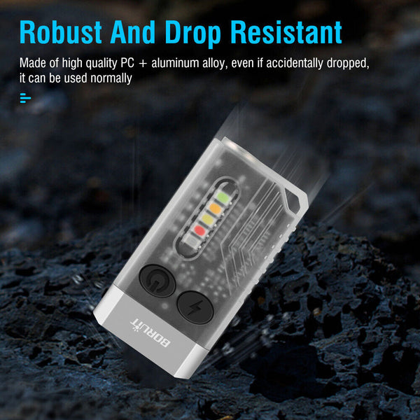 V10 Led Keychain Edc Flashlight Usb Rechargeable Magnetic Torch Work Lamp Flashlights