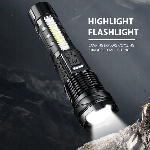 Super Bright 30W 14Led Flashlight White Laser Tactical Torch Lamp For Camping Au Flashlights