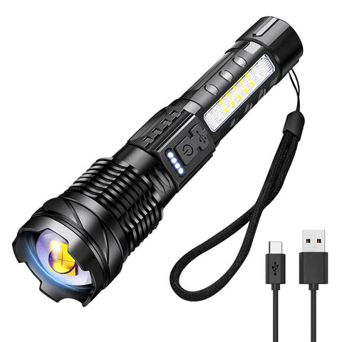 Super Bright 30W 14Led Flashlight White Laser Tactical Torch Lamp For Camping Au Flashlights