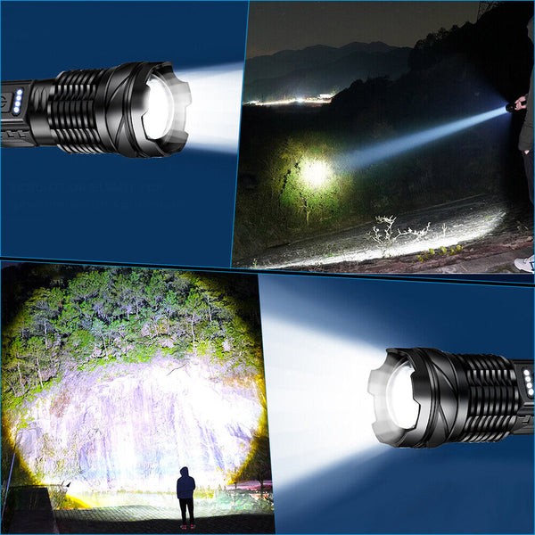 Super Bright 30W 14Led Flashlight White Laser Tactical Torch Lamp For Camping Au Flashlights