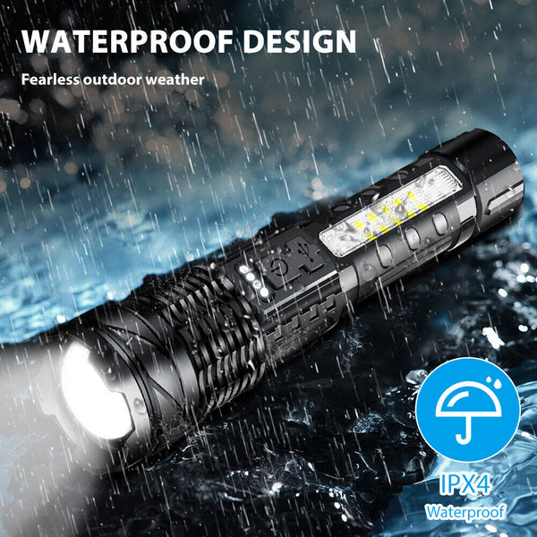 Super Bright 30W 14Led Flashlight White Laser Tactical Torch Lamp For Camping Au Flashlights