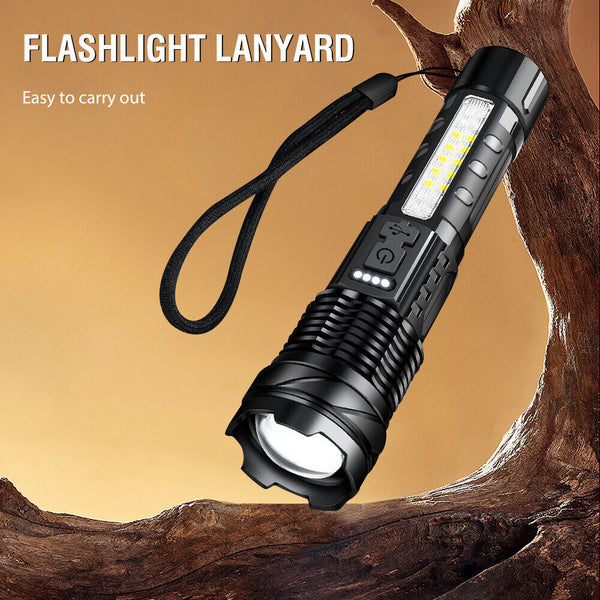 Super Bright 30W 14Led Flashlight White Laser Tactical Torch Lamp For Camping Au Flashlights