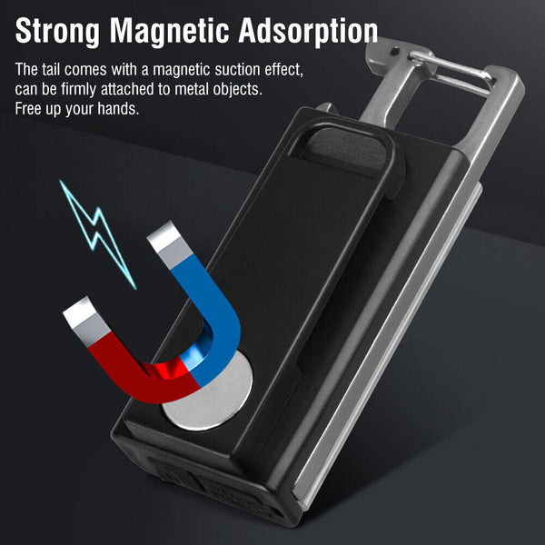 Mini Flashlight Keychain Usb Rechargeable Cob Waterproof Portable Led Work Light Torches & Work Lights