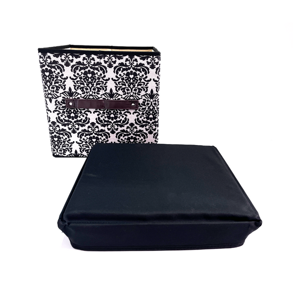 Folding Ottoman Storage Stool Cube Footstool Blanket Box With Cover Ottomans Footstools & Poufs