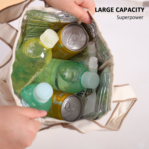 22*11.5*25Cm Insulated Lunch Bag Food Container Picnic Storage Handbag Lunchboxes & Bags