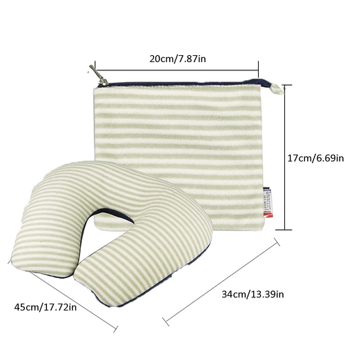 Inflatable U Shaped Travel Neck Pillow Portable Car Flight Head Rest Cushion Pillows