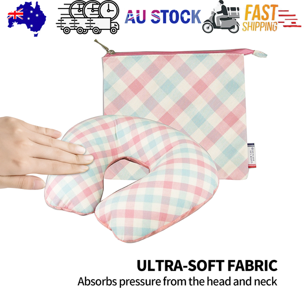 Inflatable U Shaped Travel Neck Pillow Portable Car Flight Head Rest Cushion Pillows