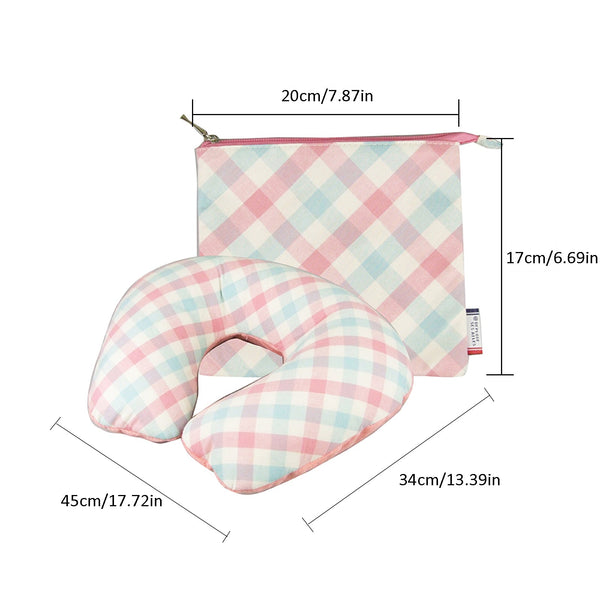 Inflatable U Shaped Travel Neck Pillow Portable Car Flight Head Rest Cushion Pillows