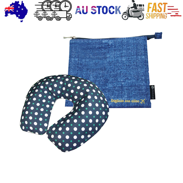 Inflatable U Shaped Travel Neck Pillow Portable Car Flight Head Rest Cushion Pillows