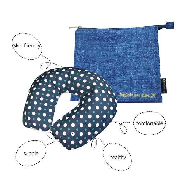 Inflatable U Shaped Travel Neck Pillow Portable Car Flight Head Rest Cushion Pillows