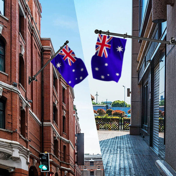 1.8M Kit Stainless Steel Swivel Flagpole Ring For House Flag Pole